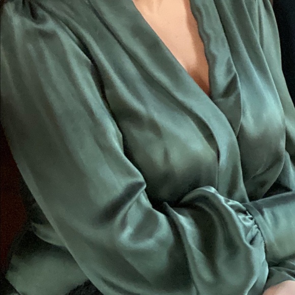 Zimmermann Espionage Wrap Mini Dress in Hunter Green size 2 - Picture 2 of 6